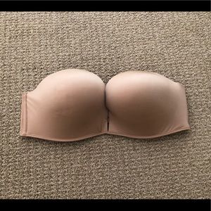 Victoria’s Secret Strapless Bombshell Nude Bra 36C